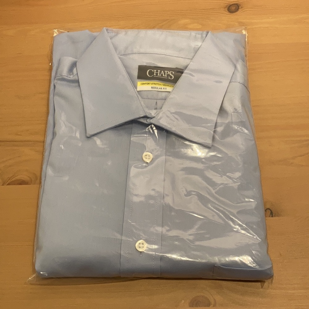 Chaps 16, 32/33 Regular Fit Dress Shirt NWT